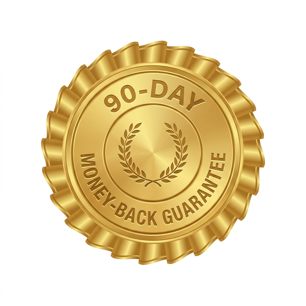 90-Day Money-Back Guarantee seal